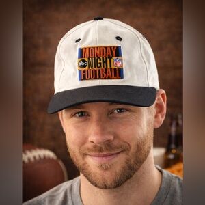 Vintage ABC Monday Night Football NFL Snapback Hat USA Logo Cap 1990s
